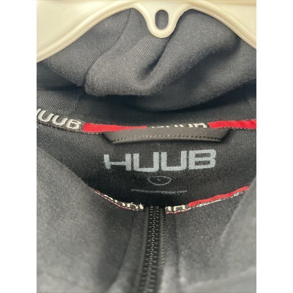 HUUB TRAINING Hooded Sweatshirt Hoodie with Scuba Brand Sz L Warm Full Zip - Picture 4 of 10